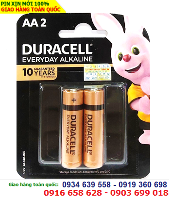Duracell MN1500BP2; Pin AA 1.5v Alkaline Duracell MN1500 (Loại vỉ 2viên)MẪU MỚI 